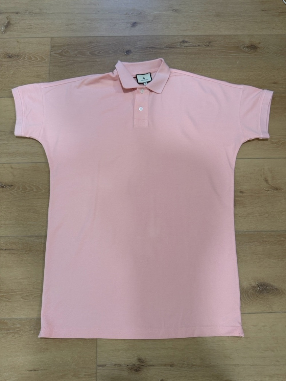 Classic Pink Polo Dress - Women's Casual Shift